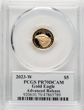 2023-W Proof Gold Eagle 1/10 oz AR David Hall PCGS MS70