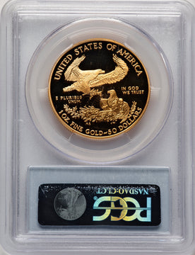 2006-W $50 One-Ounce Gold Eagle Blue Gradient PCGS PR70 (521134025)
