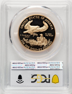 1994-W $50 One-Ounce Gold Eagle Blue Gradient PCGS PR70 (521134004)