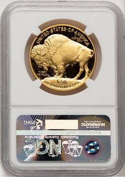 2007-W G$50 One-Ounce Gold Buffalo .9999 Fine Gold NGC PF70 (777889002)