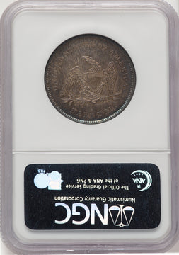 1840 50C Reverse of 1839 Seated Half Dollar NGC MS65