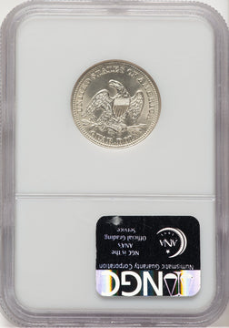1860-O 25C Seated Quarter NGC MS65