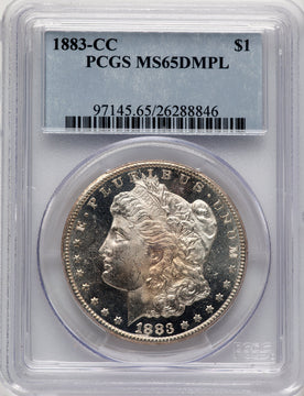 1883-CC DM Morgan Dollar PCGS MS65