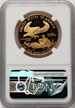 1986-W $50 One-Ounce Gold Eagle Kenneth Bressett Red Book NGC PF70