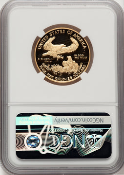 2018-W G$25 Half Ounce Gold Eagle NGC PF70 Ed Moy