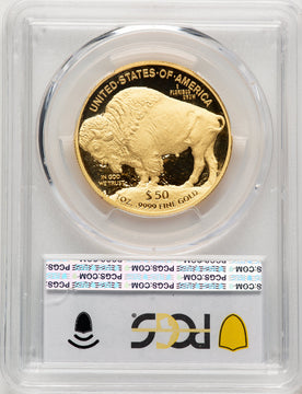 2011-W $50 One-Ounce Gold Buffalo Blue Gradient PCGS PR70