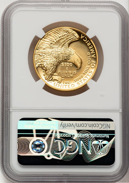 2019-W G$100 American Liberty High Relief Enhanced Bunting Flag NGC MS70 (521292043)