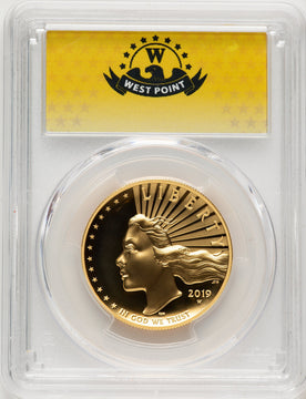 2019-W G$100 American Liberty High Relief Enhanced PL WP Mint Hoard Label PCGS MS70 (506464018)