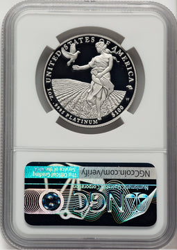 2011-W $100 One-Ounce Platinum Eagle Statue of Liberty Mike Castle NGC PF70