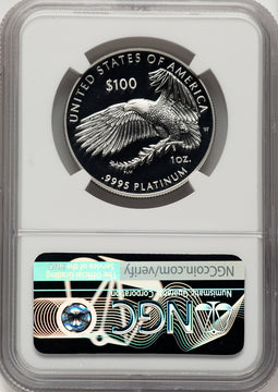 2019-W $100 One-Ounce Platinum Eagle Liberty Mike Castle NGC PF70