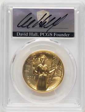 2015-W G$100 American Liberty High Relief FS David Hall PCGS MS70