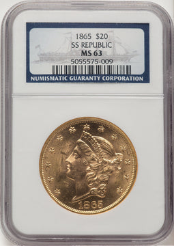1865 Liberty Double Eagle NGC MS63