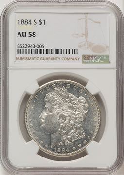 1884-S Morgan Dollar NGC AU58 (777194125)