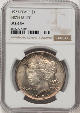 1921 Peace Peace Dollar NGC MS65+