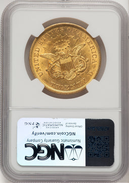 1851 $20 Liberty Double Eagle NGC AU53 (775635012)