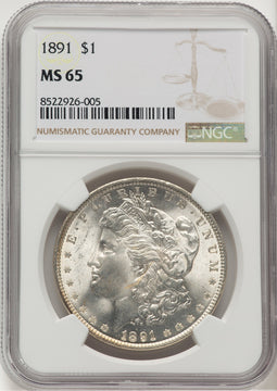 1891 Morgan Dollar NGC MS65