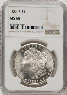 1881-S Morgan Dollar NGC MS68 (776661005)