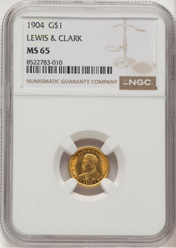 1904 G$1 Lewis and Clark Commemorative Gold NGC MS65 (776677012)