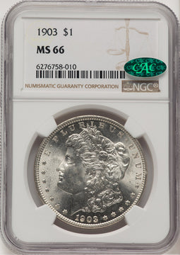 1903 CAC Morgan Dollar NGC MS66