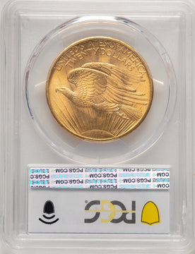 1908 $20 NO MOTTO Saint-Gaudens Double Eagle PCGS MS66+ (507298001)