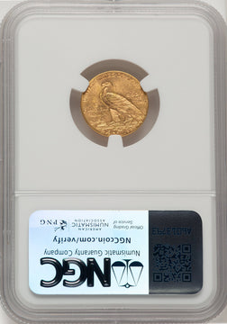 1915 $2.50 Indian Quarter Eagle NGC MS64 (777486010)