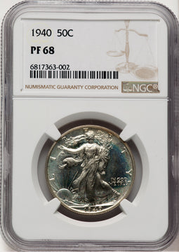 1940 50C Proof Walking Liberty Half Dollar NGC PR68 (776085001)
