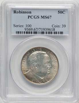 1936 50C Robinson Commemorative Silver PCGS MS67 (778276018)