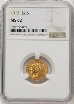 1913 $2.50 Indian Quarter Eagle NGC MS62 (521153073)