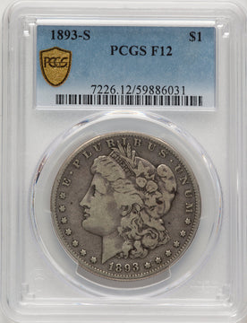 1893-S Morgan Dollar PCGS F12