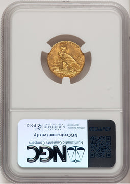 1909 $2.50 Indian Quarter Eagle NGC MS62 (777418007)