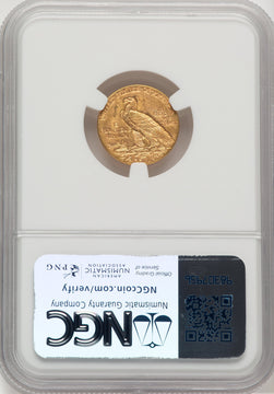 1915 $2.50 Indian Quarter Eagle NGC MS62 (775381025)