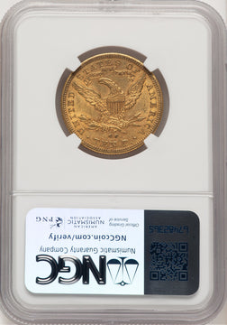 1891-CC $10 Liberty Eagle NGC AU55 (572403003)