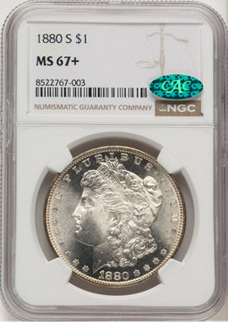 1880-S CAC Morgan Dollar NGC MS67+