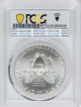 2021 American Silver Eagle T-1 At Dusk & Dawn 35th Anniversary 452nd PCGS MS69