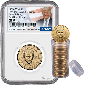 2026 President Donald J. Trump Semiquincentennial July 4th Privy FDI NGC MS65 Trump 2026 President Donald J. Trump Semiquincentennial July 4th Privy FDI NGC MS65 Trump