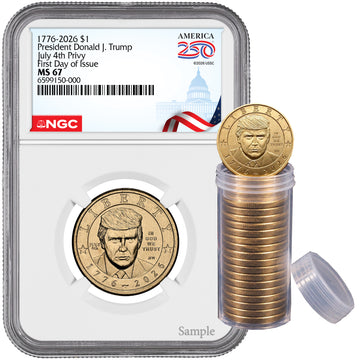 2026 President Donald J. Trump Semiquincentennial July 4th Privy FDI NGC MS67 Congress 2026 President Donald J. Trump Semiquincentennial July 4th Privy FDI NGC MS67 Congress