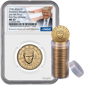 2026 President Donald J. Trump Semiquincentennial July 4th Privy FDI NGC MS67 Trump 2026 President Donald J. Trump Semiquincentennial July 4th Privy FDI NGC MS67 Trump