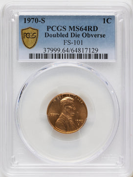 1970-S 1C FS-101 RD Lincoln Cent PCGS MS64 1970-S 1C FS-101 RD Lincoln Cent PCGS MS64