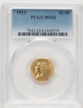 1913 $2.50 Indian Quarter Eagle PCGS MS62 (506392108)