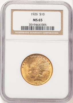 1926 $10 Indian Eagle NGC MS65 (506670003)