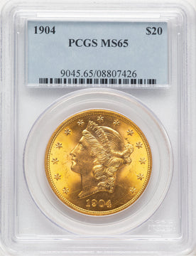 1904 $20 Liberty Liberty Double Eagle PCGS MS65 (506761015)