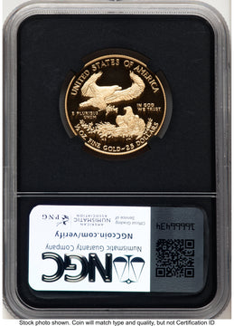 2021-W Type 1 Proof Gold Eagle 1/2 oz FDI David J Ryder TBE Label NGC PF70 2021-W Type 1 Proof Gold Eagle 1/2 oz FDI David J Ryder TBE Label NGC PF70