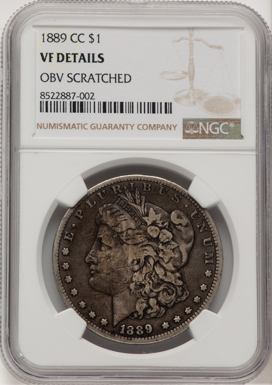 1889-CC Morgan Dollar Details NGC VF20 (507041068) | LCR Coin