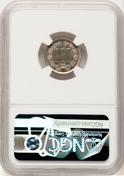 1889 3CN Proof Three Cent Nickel NGC PR67