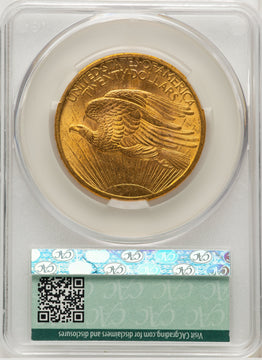 1907 $20 Saint Saint-Gaudens Double Eagle CACG MS62