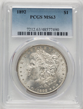 1892 Morgan Dollar PCGS MS63 (507364011)