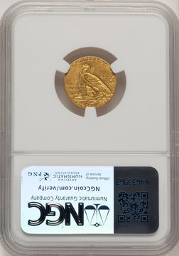 1908 $2.50 Indian Quarter Eagle NGC MS61 (507365001)