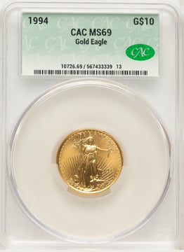 1994 Gold Eagle 1/4 oz Non Designation CACG MS69