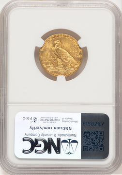 1913 $5 Indian Half Eagle NGC MS62 (507436025)