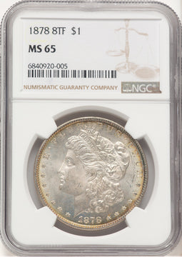 1878 8TF Morgan Dollar NGC MS65 (507439004)